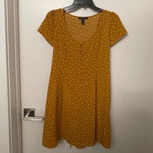 Polka Dot Mustard Dress